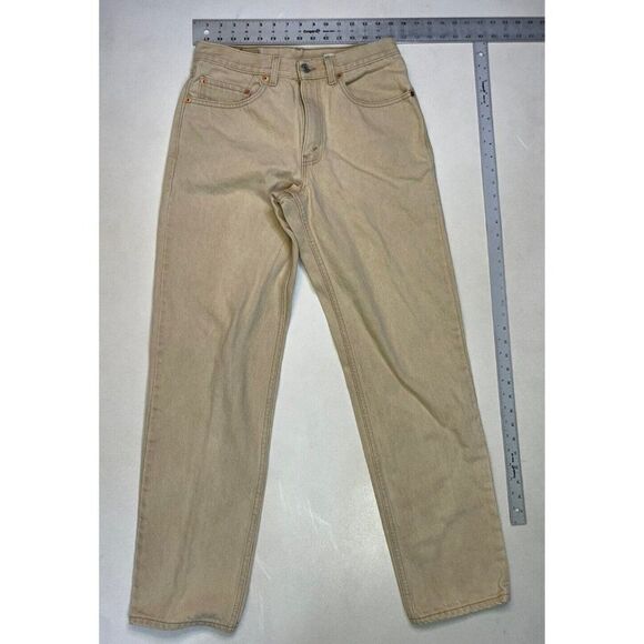 VINTAGE Levi's 550 Denim Jeans Men Size 30 X 30 Beige Tag Size 32 X 32 USA 90s - Picture 7 of 9